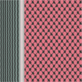 Sticker Pastèque palestinienne Hatta Keffiyeh Kufiya Folk (Recto)