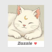 Sticker Patch de chat blanc Galactic Guardian - Mystique (Feuille)