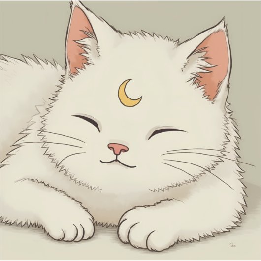 Sticker Patch de chat blanc Galactic Guardian - Mystique (Devant)