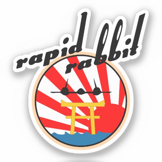 Sticker Patch de lapin rapide SR-71 (Recto)
