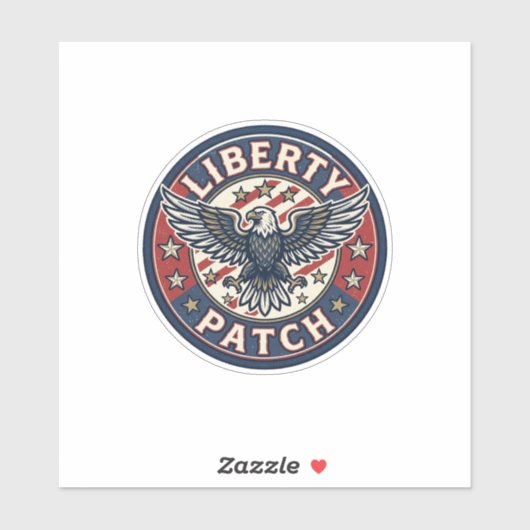 Sticker Patch de liberté patriotique Broderie (Feuille)