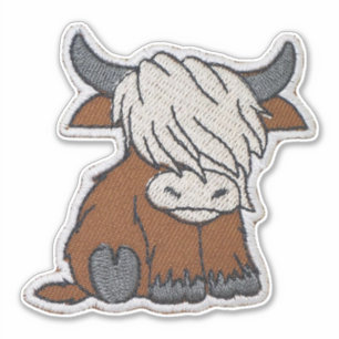 Sticker Patch de vache Highland