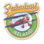 Sticker patch de voyage en Irlande fabuleux. (Devant)