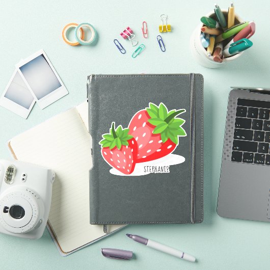 Sticker Patch fraise (Couverture iPad)