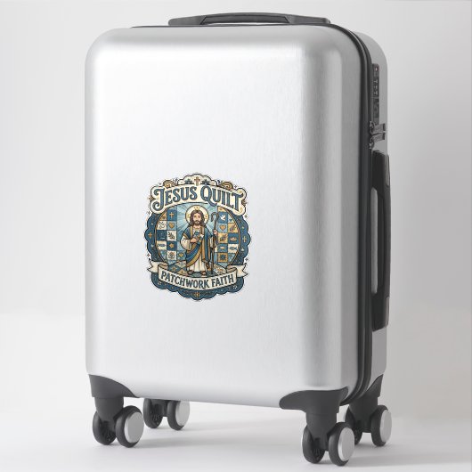 Sticker Patchwork Jésus Foi Patchwork Jésus  (Sur valise)