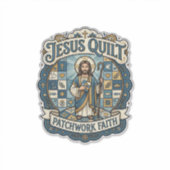Sticker Patchwork Jésus Foi Patchwork Jésus  (Devant)