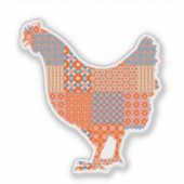 Sticker Patchwork Motif Picket ferme animal (Devant)