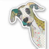 Sticker Patchworkhund (Devant)