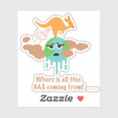 Sticker Pâte au méthane de Kangaroo (Feuille)