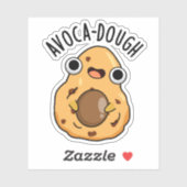 Sticker Pâte d'avocat Blague drôle d'avocat (Feuille)
