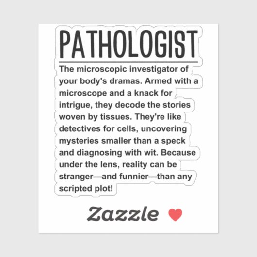 Sticker Pathologue (Feuille)