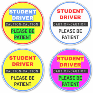 Sticker Patience (Signes de conducteur d'élève novice à 4 