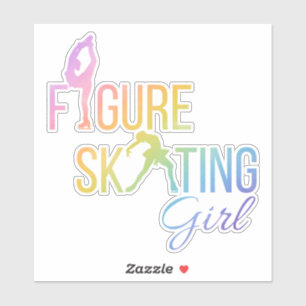 Sticker patinage artistique fille couture sur mesu
