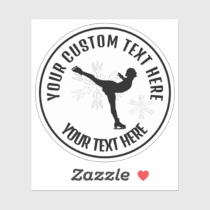 Sticker Patinage artistique Patinage sur glace Femme Perso