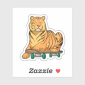 Sticker Patinage de Tiger (Feuille)