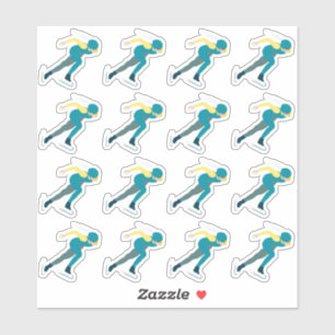 Sticker Patinage de vitesse