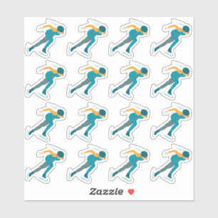 Sticker Patinage de vitesse