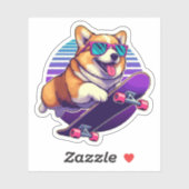 Sticker Patineur des années 80 (Feuille)