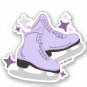 Sticker Patins à glace violet (Recto)