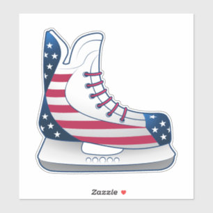 Sticker Patins à hockey USA