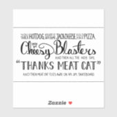 STICKER PÂTISSEURS DE FROMAGE (Feuille)