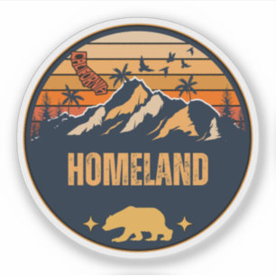 Sticker Patrie, Californie