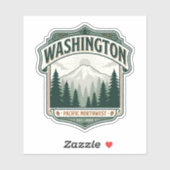 Sticker Patrimoine de l'État de Washington (Feuille)
