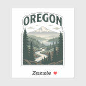 Sticker Patrimoine Scénique de l'Oregon (Feuille)