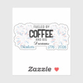 Sticker  Patriotic 4th of July Custom Name (Feuille)