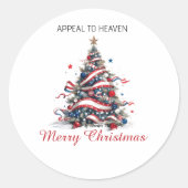 STICKER Patriotic Xmas Tree ATH1 (Devant)