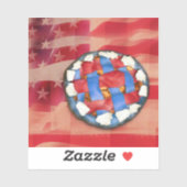Sticker Patriotique Apple Pie (Feuille)