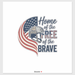 Sticker Patriotique Maison des Libres Casque Brave Chemise