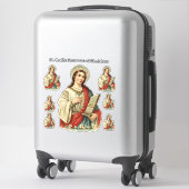 Sticker Patron des musiciens catholiques de St. Cecilia (Sur valise)