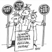 Sticker Patrouille de passage à l'école Lollipop Hommes en (Devant)