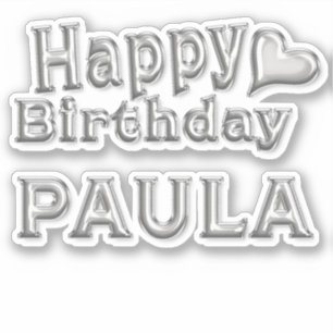 Sticker Paula Happy Birthday