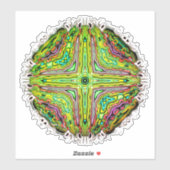 Sticker paupière psychédélique d'un enfer coloré v2 (Feuille)