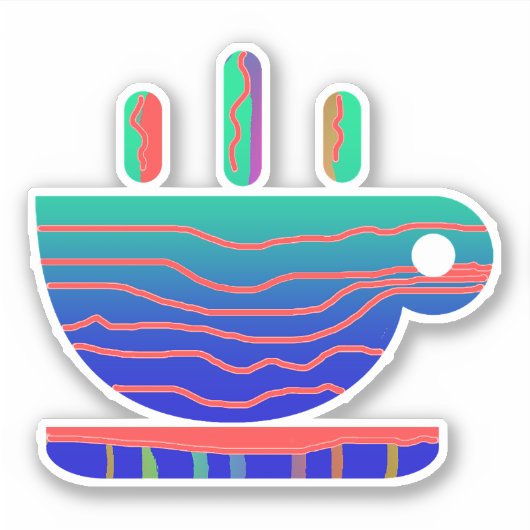 Sticker Pause café (Devant)