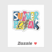 Sticker Pause d'été Dernière journée de l'enseignant (Feuille)