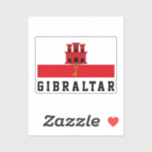 Sticker Pavillon Gibraltar (Feuille)