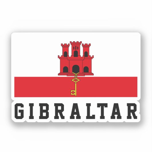 Sticker Pavillon Gibraltar (Recto)