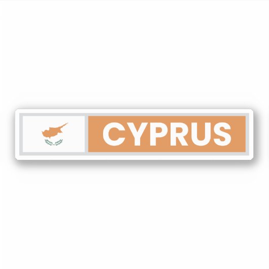 Sticker Pavillon national de Chypre (Devant)