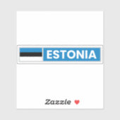 Sticker Pavillon national d'Estonie (Feuille)