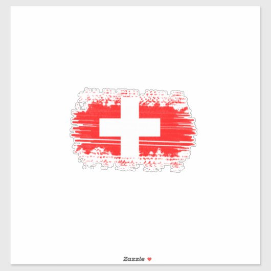 Sticker pavillon suisse (Feuille)