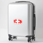 Sticker pavillon suisse (Sur valise)