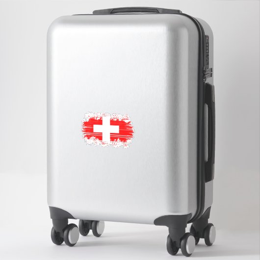 Sticker pavillon suisse (Sur valise)