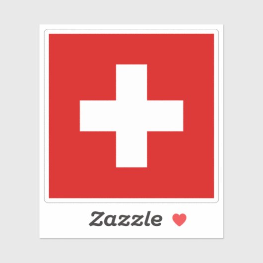 Sticker pavillon suisse (Feuille)