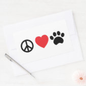 Sticker Paw Peace Love (Enveloppe)