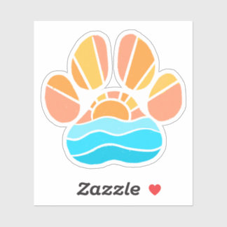 Sticker Paw Sunrise