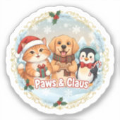 Sticker Paws & Claus (Recto)