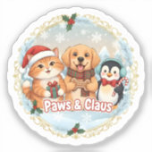 Sticker Paws & Claus (Recto)